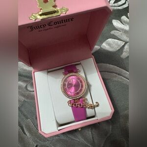 Juicy Couture Pink Charm Watch with Rhinestones NWT NIB